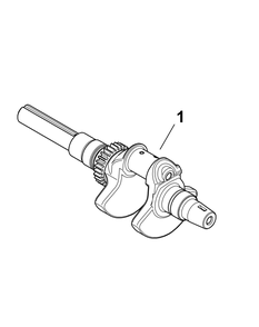 Kohler Crankshaft Diagram and Parts List for 467 4X4-1B027G-1B028G-37ACD710-After Cub Cadet Lawn Tractor Accessories